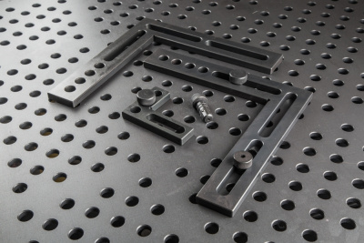 Горизонтальный крепежный угольник 110х80х14, Азотированный