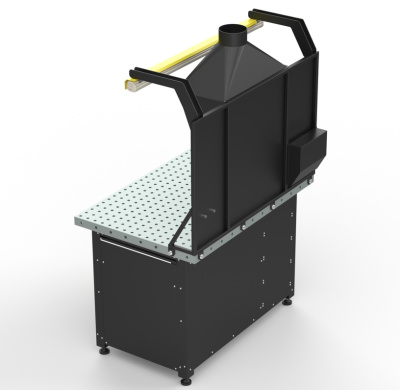 Рабочая станция с устройством удаления вредных веществ азотированная