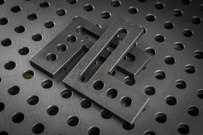 Горизонтальный крепежный угольник 150х125х12, Азотированный