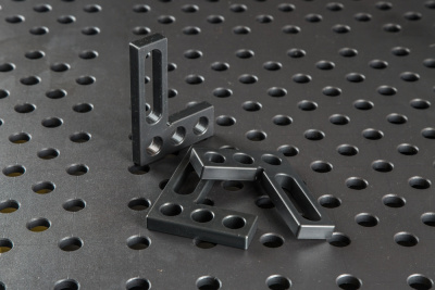 Горизонтальный крепежный угольник 110х80х14, Азотированный