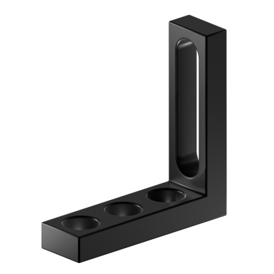 Упорный и крепежный угольник L175 с 3 отверстиями, Азотированный