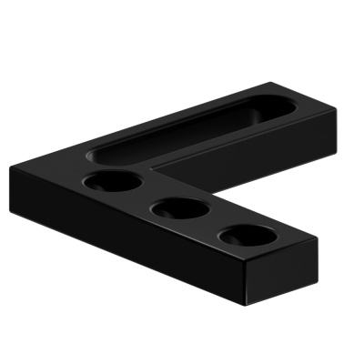 Горизонтальный крепежный угольник 175, Азотированный