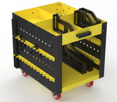 Модульная тележка на колесах