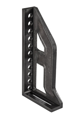 Упорный и крепежный угольник L300 с 11 отверстиями левый, Азотированный