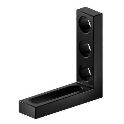 Упорный и крепежный угольник L175 с 3 отверстиями, Азотированный