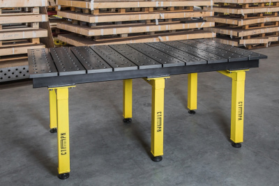 Стол сварочный c модульной системой из наборных пластин с фрезеровкой без азотирования