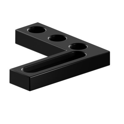 Горизонтальный крепежный угольник 175, Азотированный